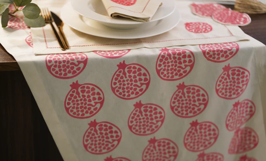 pomegranate linen napkins