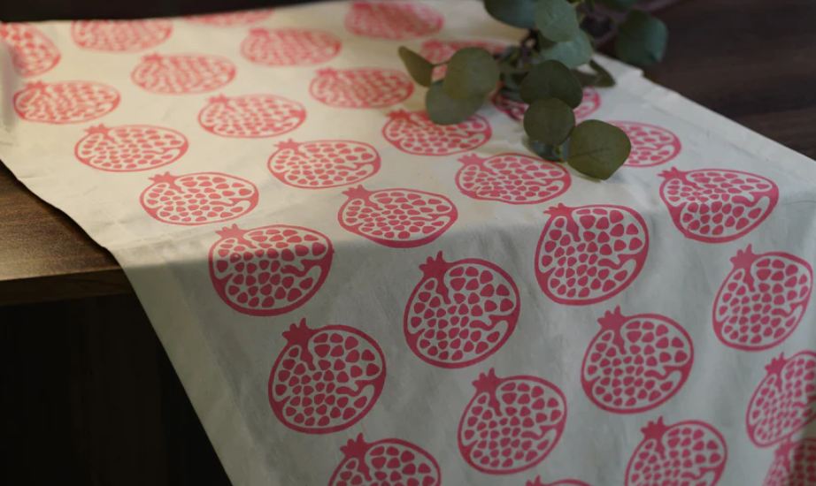 pomegranate linen napkins