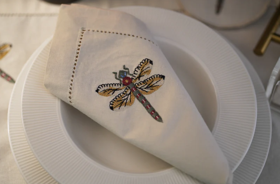 dragonfly napkins
