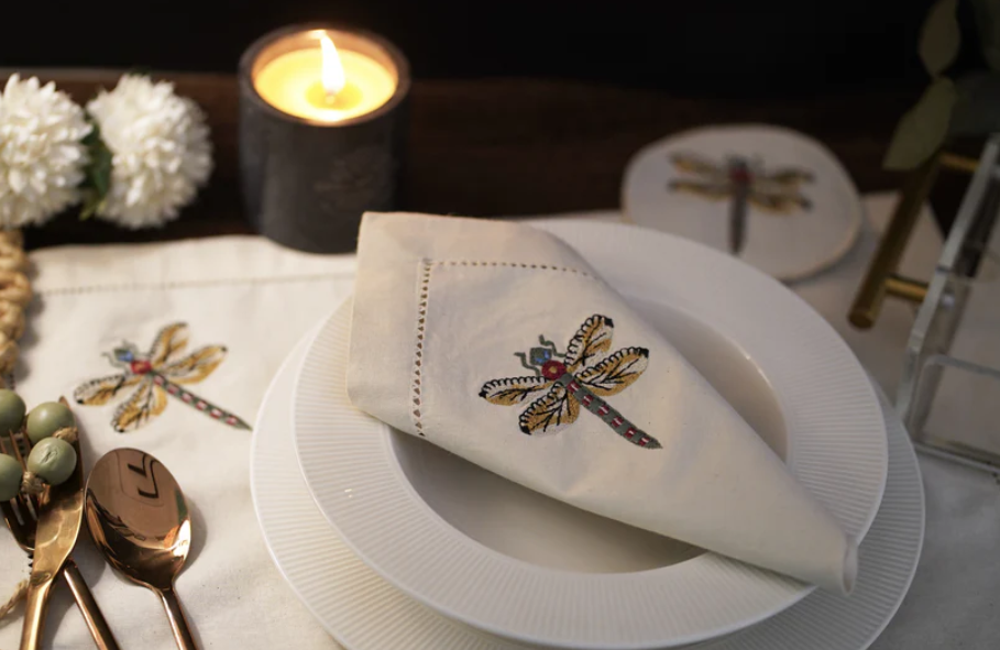 dragonfly napkins