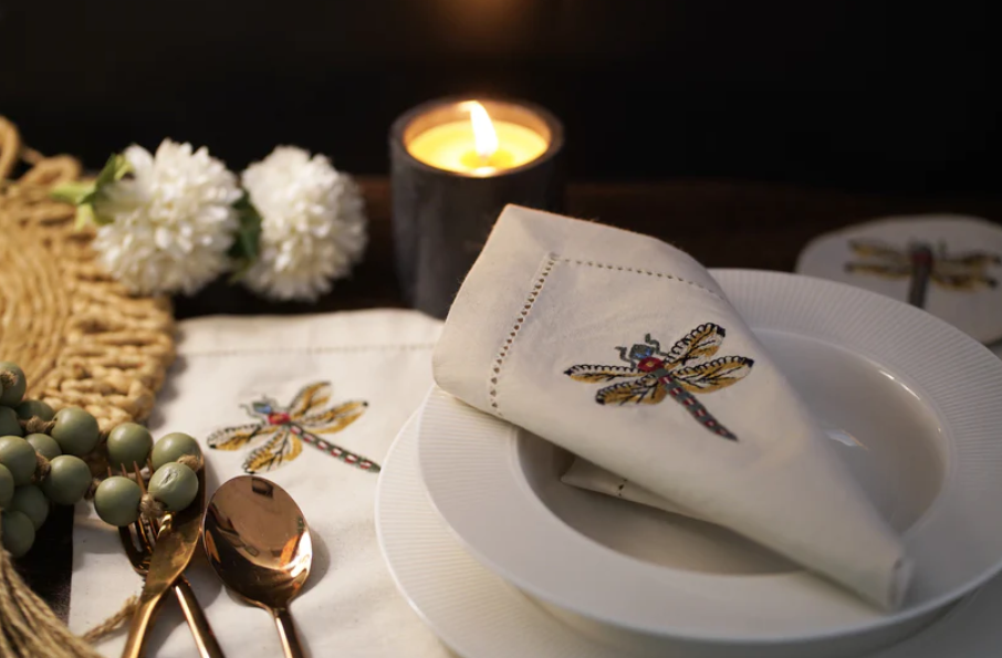 dragonfly napkins