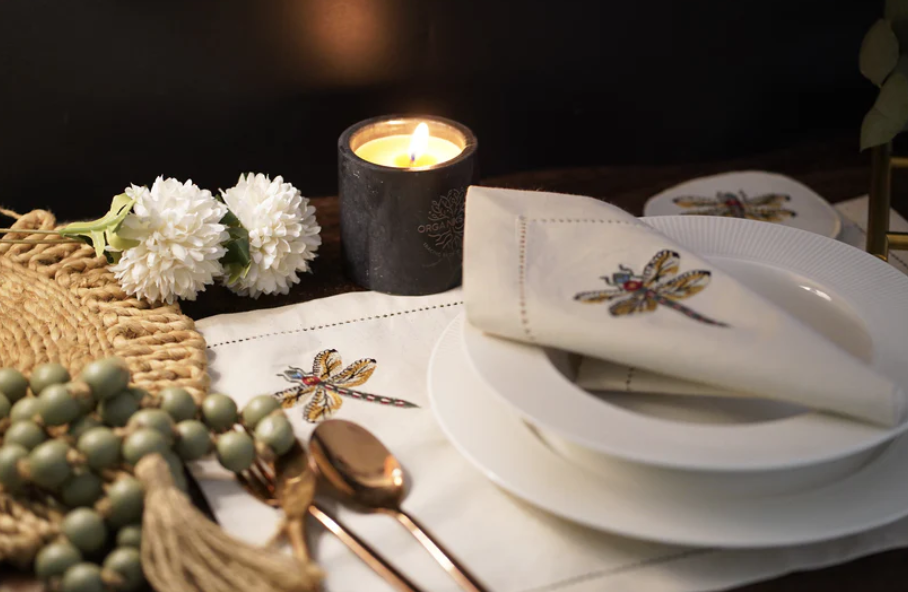 dragonfly napkins