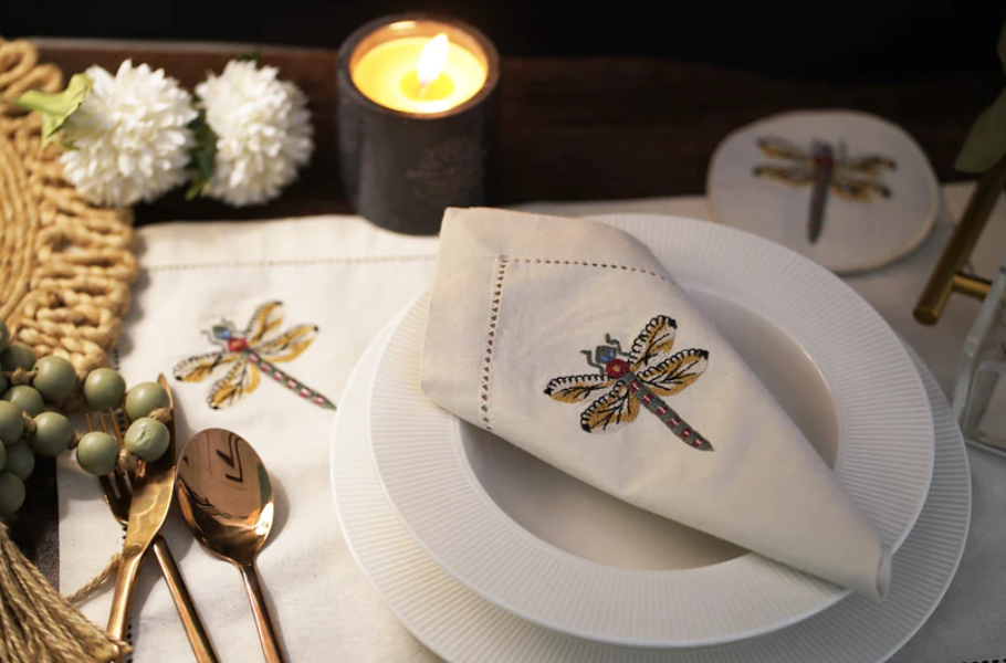 dragonfly napkins