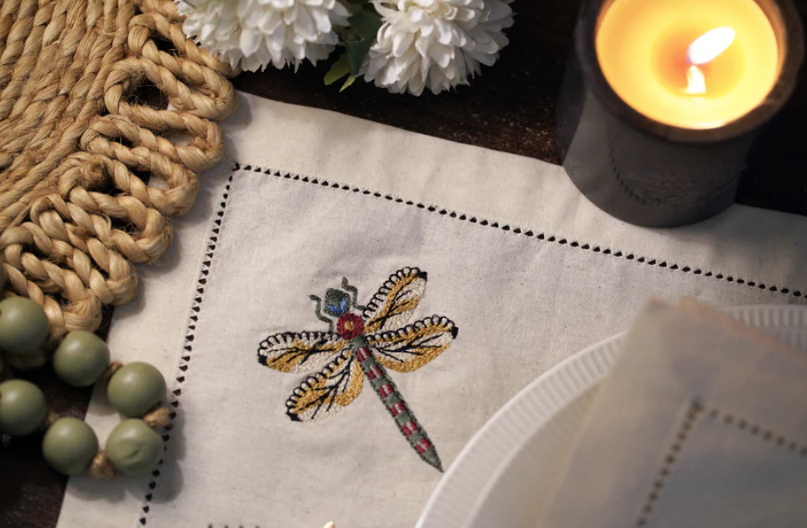 dragonfly napkins