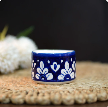 hand-painted ceramic candles