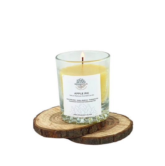 Bees-Wax Scented Candle - Apple Pie