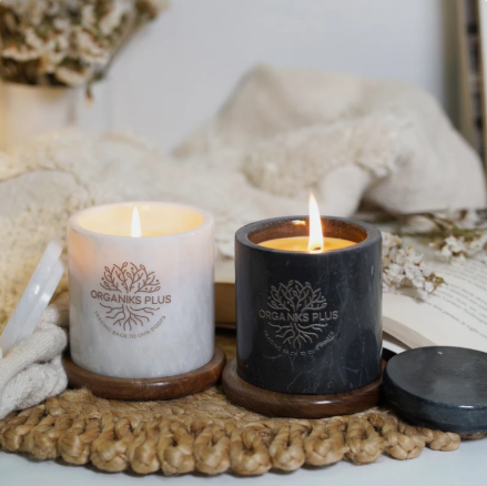 Marble BeesWax Candles