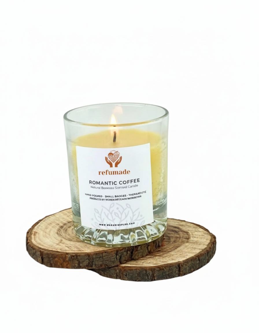 Bees-Wax Candle - Romantic Coffee