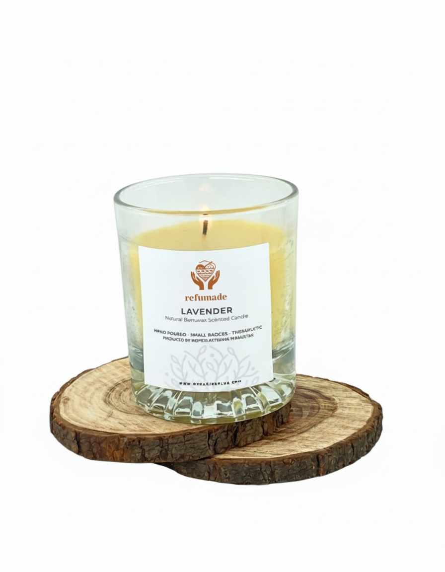 Lavender Beeswax Candle